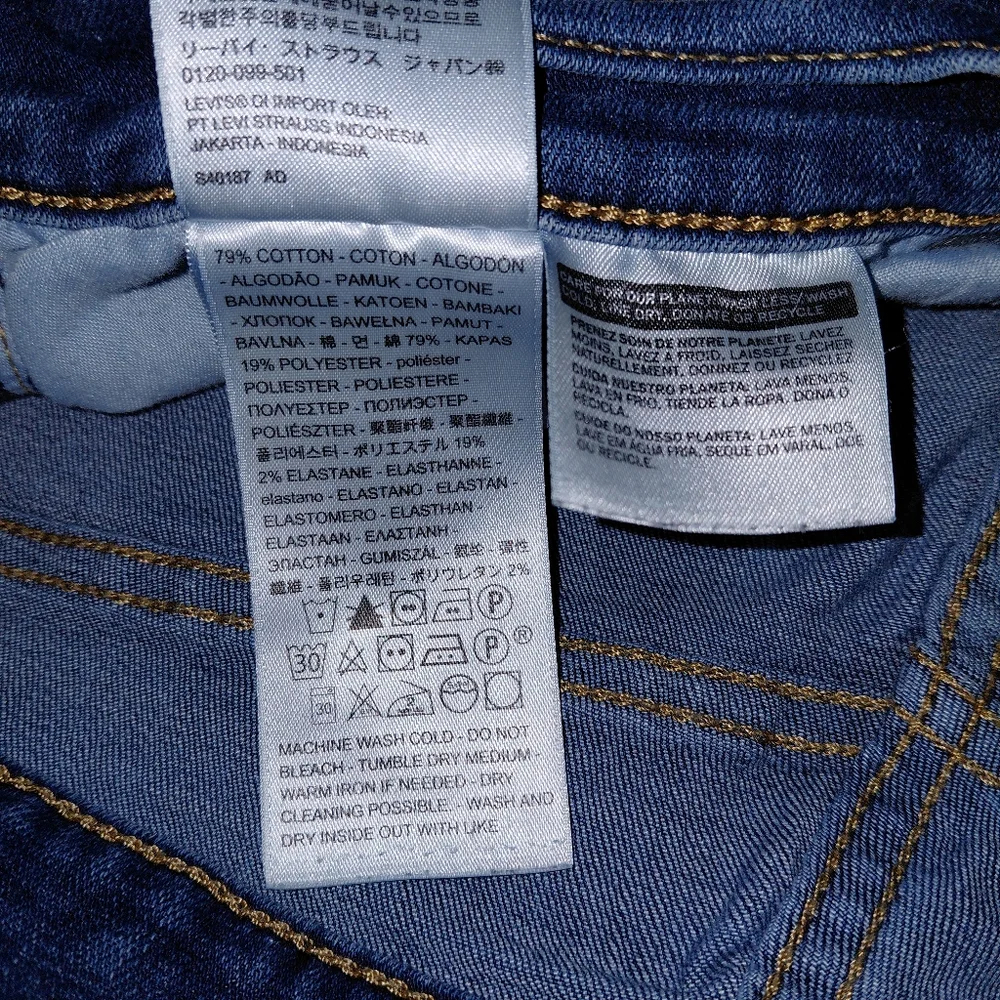 Levi’s Classic Blue Denim Shorts Size 31 High Rise Mom Shorts Mid Length